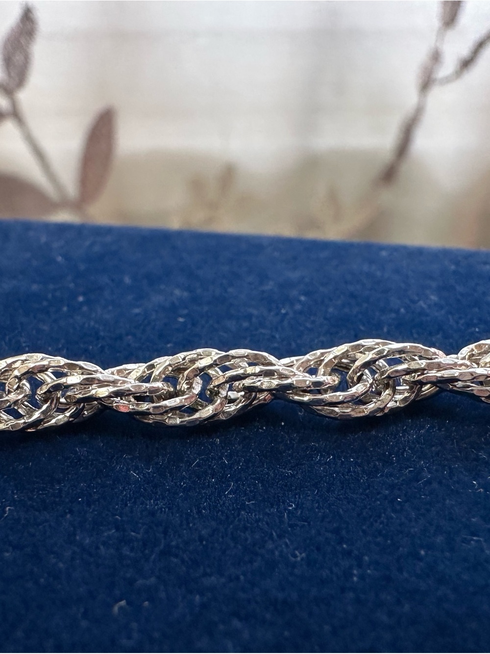 Sterling Silver Twisted Rope Bracelet -